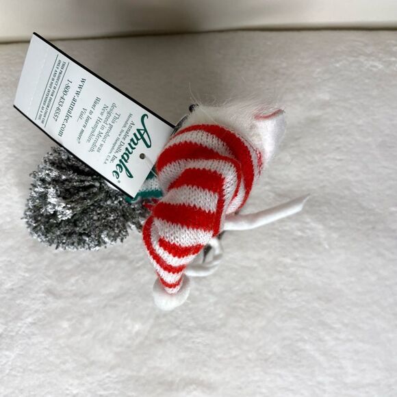 Annalee Mouse Carrying Christmas Tree Snowshoes 2006 6" New with Tags Holiday - Picture 6 of 9